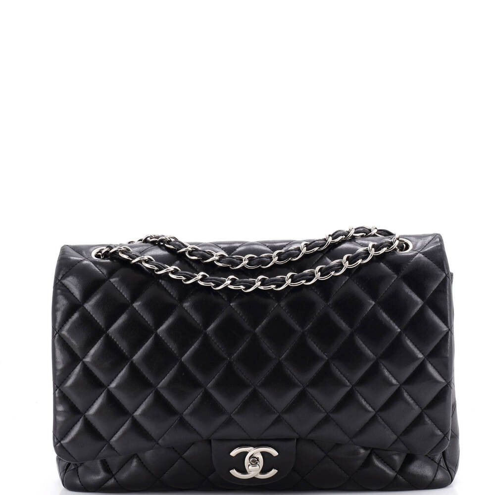 Chanel Maxi Classic Double Flap Bag Quilted Lambskin